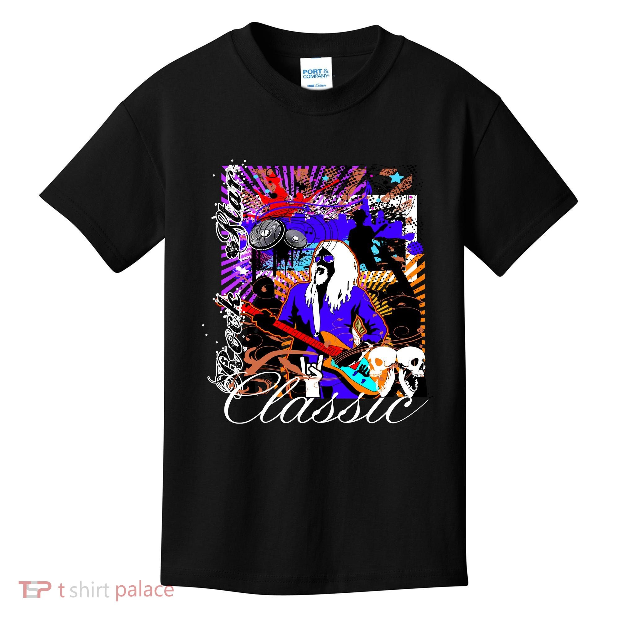 Guitar Rock Star Hero Classic Kids T-Shirt
