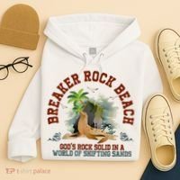 GodS Rock Solid Breaker Rock Beach Vbs 2024 Christian Hoodie thumb 4