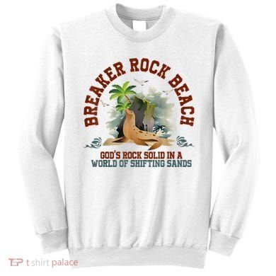 GodS Rock Solid Breaker Rock Beach Vbs 2024 Christian Sweatshirt