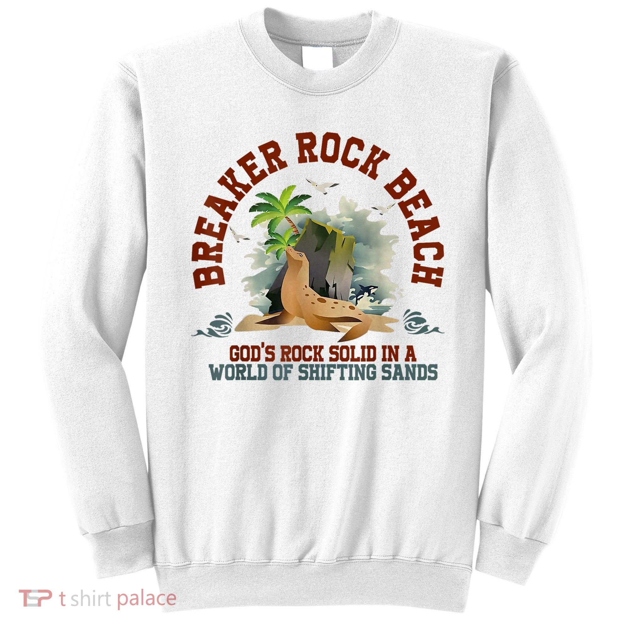 GodS Rock Solid Breaker Rock Beach Vbs 2024 Christian Sweatshirt