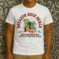 GodS Rock Solid Breaker Rock Beach Vbs 2024 Christian T-Shirt thumb 3