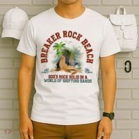 GodS Rock Solid Breaker Rock Beach Vbs 2024 Christian T-Shirt thumb 6