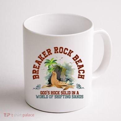 GodS Rock Solid Breaker Rock Beach Vbs 2024 Christian Coffee Mug back