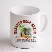 GodS Rock Solid Breaker Rock Beach Vbs 2024 Christian Coffee Mug thumb 1