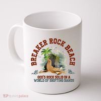 GodS Rock Solid Breaker Rock Beach Vbs 2024 Christian Coffee Mug thumb 0