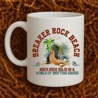 GodS Rock Solid Breaker Rock Beach Vbs 2024 Christian Coffee Mug thumb 2