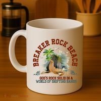 GodS Rock Solid Breaker Rock Beach Vbs 2024 Christian Coffee Mug thumb 4