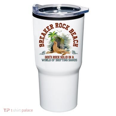 GodS Rock Solid Breaker Rock Beach Vbs 2024 Christian Tumbler