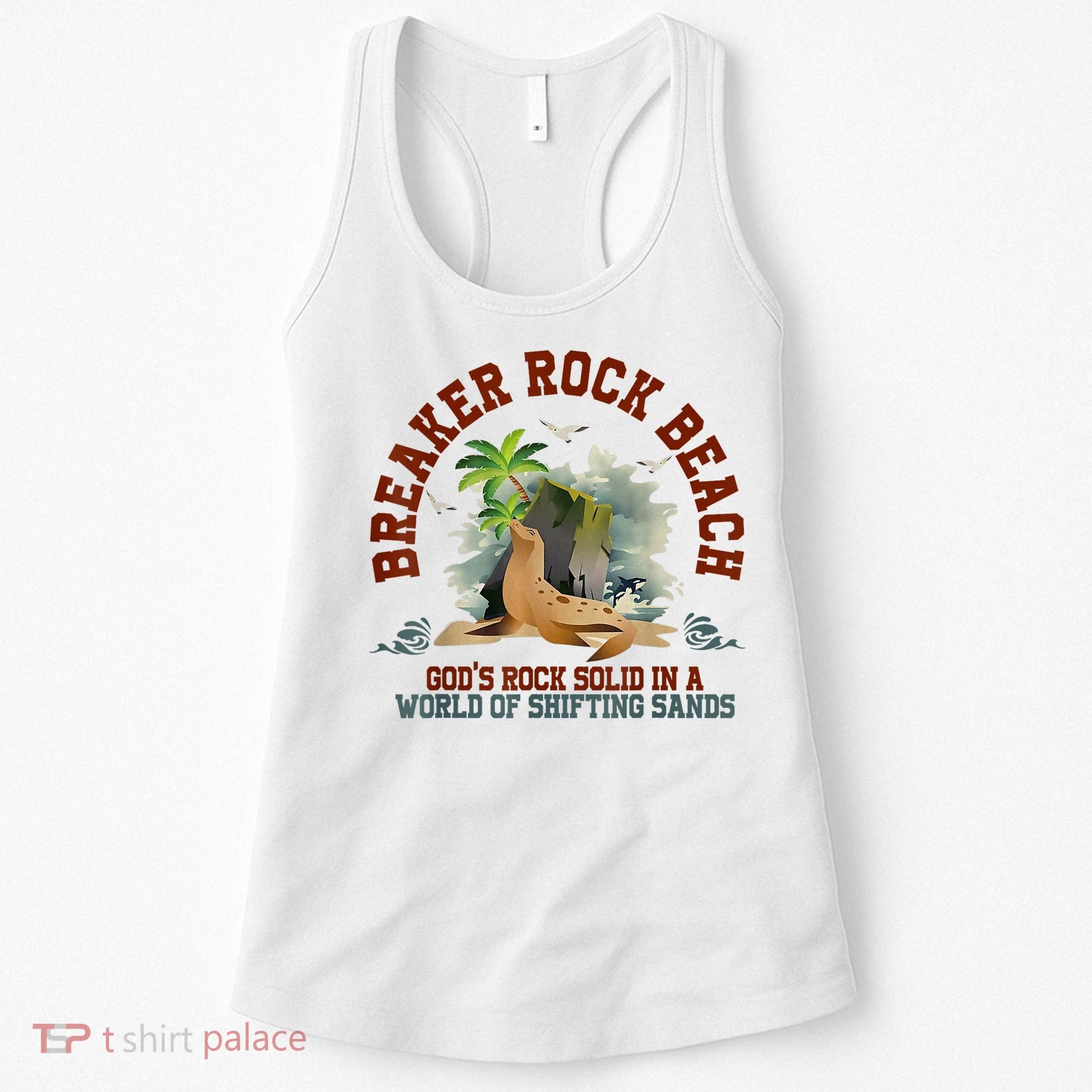 GodS Rock Solid Breaker Rock Beach Vbs 2024 Christian Women's Tank Top