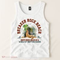GodS Rock Solid Breaker Rock Beach Vbs 2024 Christian Tank Top thumb 2