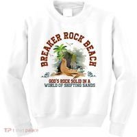 GodS Rock Solid Breaker Rock Beach Vbs 2024 Christian Kids Sweatshirt thumb 0