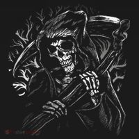 Grim Reaper Skull Death Scythe Dead Gothic Horror Ornament thumb 1