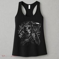 Grim Reaper Skull Death Scythe Dead Gothic Horror Women's Tank Top thumb 3