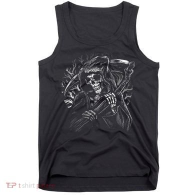 Grim Reaper Skull Death Scythe Dead Gothic Horror Tank Top