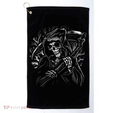 Grim Reaper Skull Death Scythe Dead Gothic Horror Golf Towel