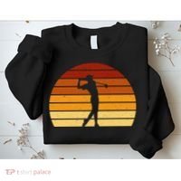 Golf Retro Sunset Golfing Sweatshirt thumb 2