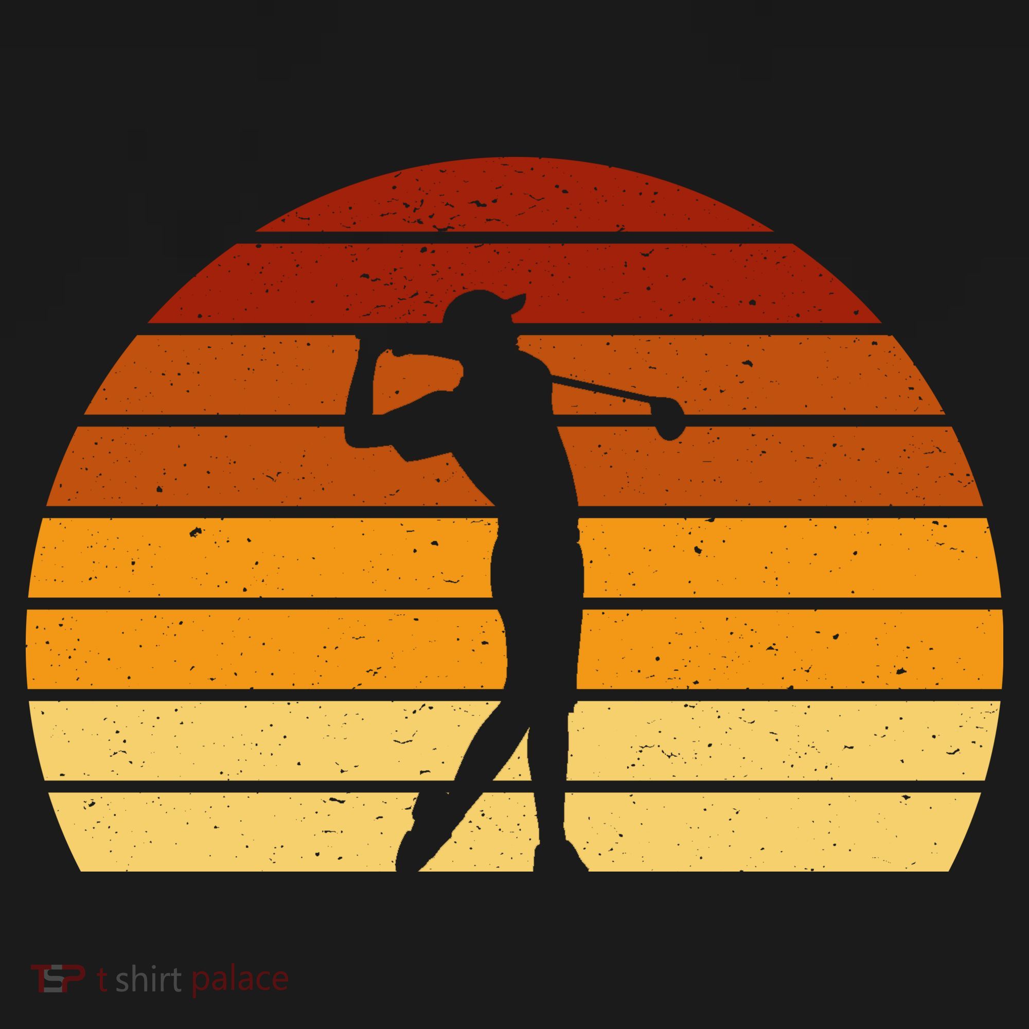 Golf Retro Sunset Golfing Sweatshirt