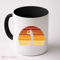 Golf Retro Sunset Golfing Coffee Mug thumb 0