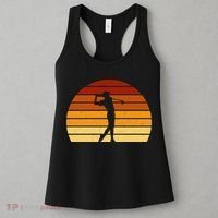 Golf Retro Sunset Golfing Women's Tank Top thumb 3