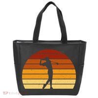 Golf Retro Sunset Golfing Tote Bag thumb 0