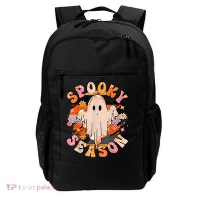 Groovy Retro Spooky Season Retro Ghost Halloween Backpack