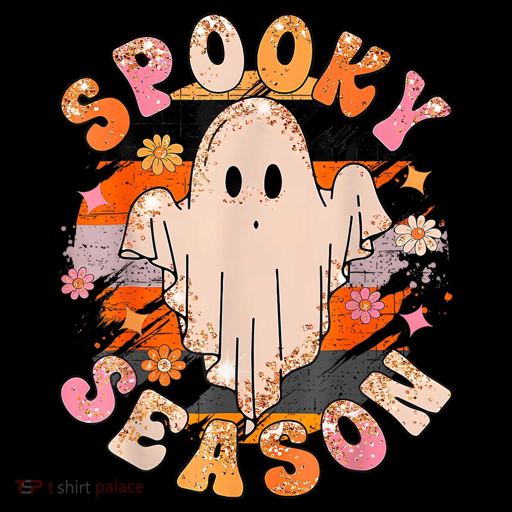 Groovy Retro Spooky Season Retro Ghost Halloween Coffee Mug