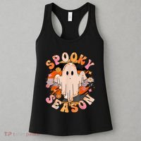 Groovy Retro Spooky Season Retro Ghost Halloween Women's Tank Top thumb 3