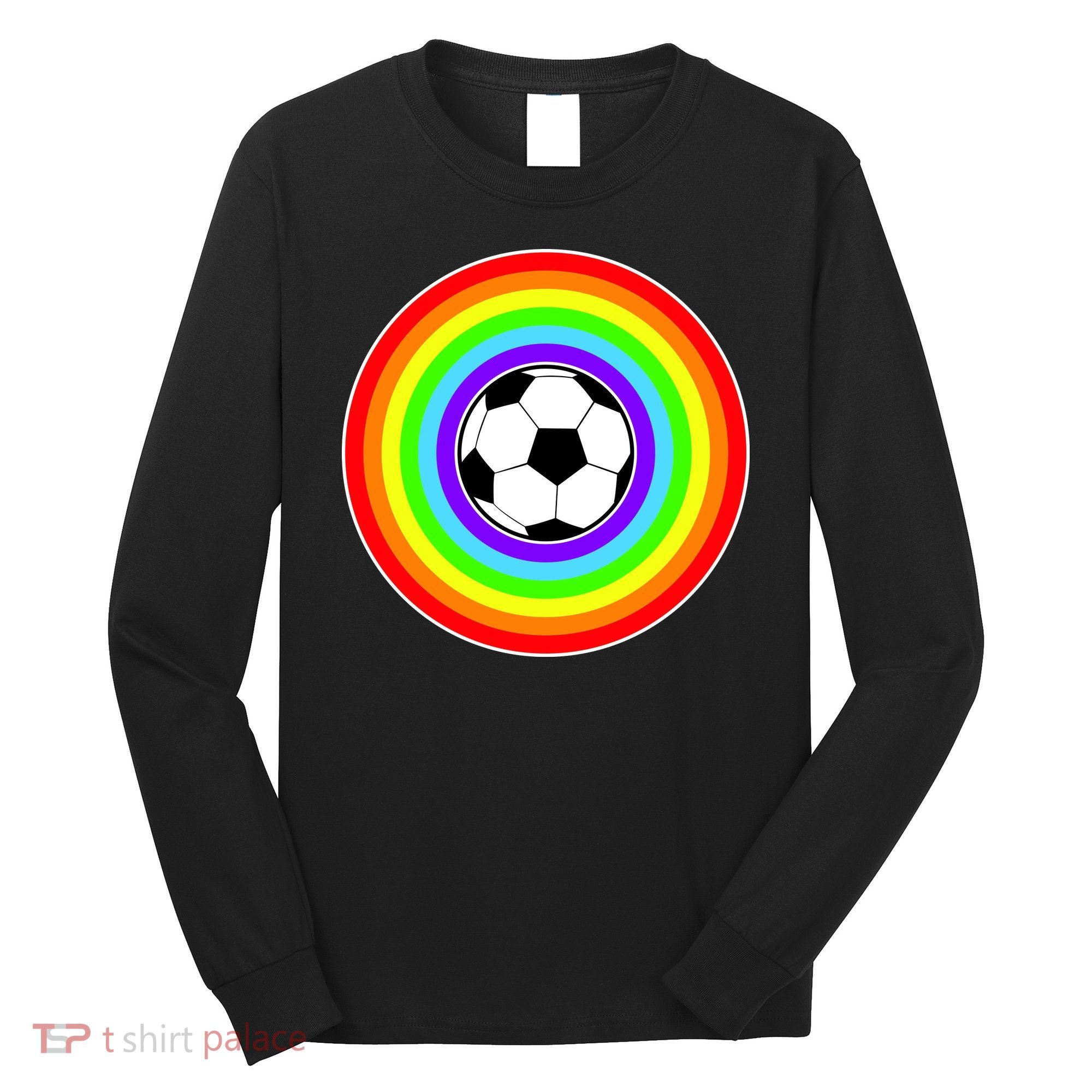 Grant Rainbow Soccer Ball Wahl World Tribute Long Sleeve Shirt