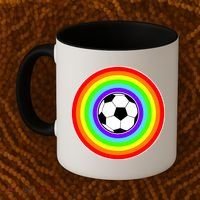 Grant Rainbow Soccer Ball Wahl World Tribute Coffee Mug thumb 2