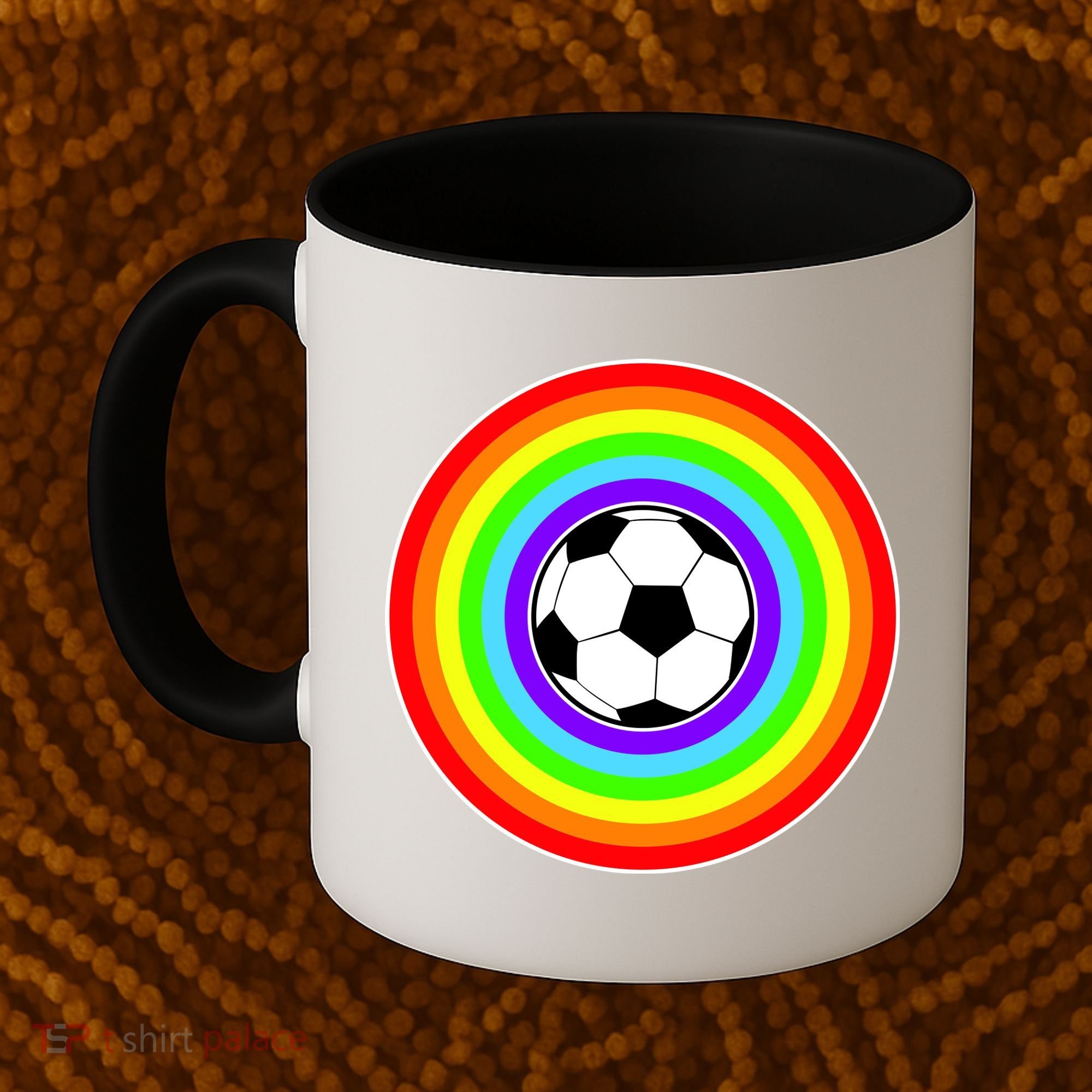 Grant Rainbow Soccer Ball Wahl World Tribute Coffee Mug