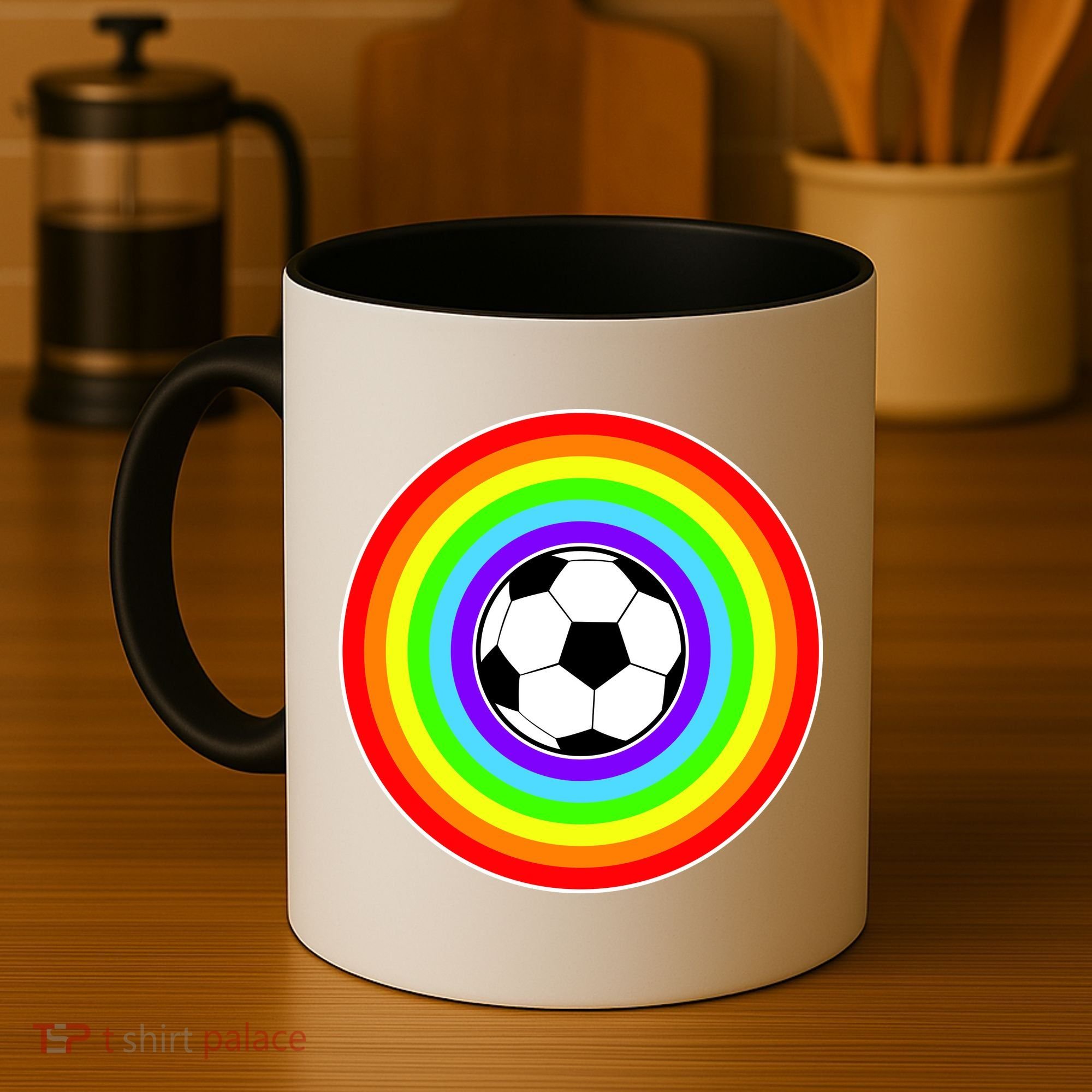 Grant Rainbow Soccer Ball Wahl World Tribute Coffee Mug