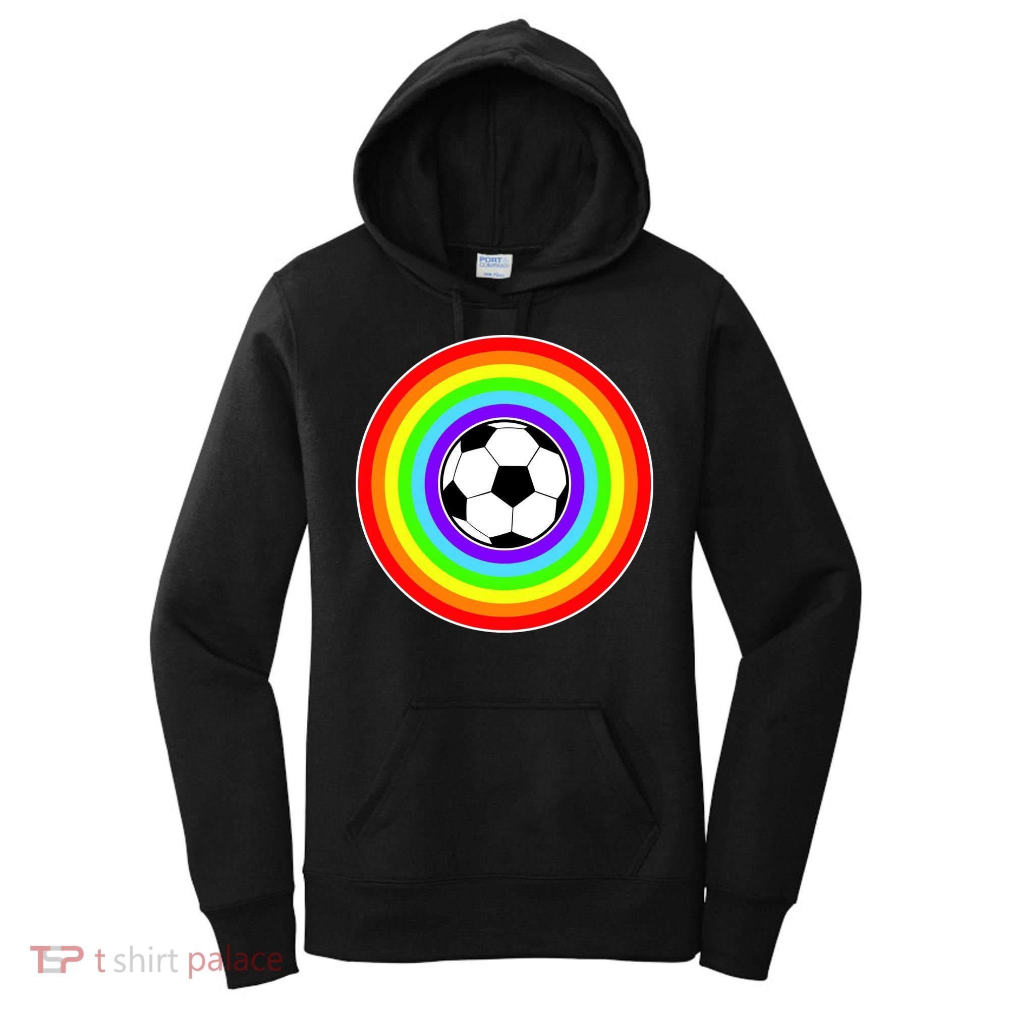 Grant Rainbow Soccer Ball Wahl World Tribute Women's Hoodie