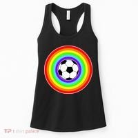 Grant Rainbow Soccer Ball Wahl World Tribute Women's Tank Top thumb 0