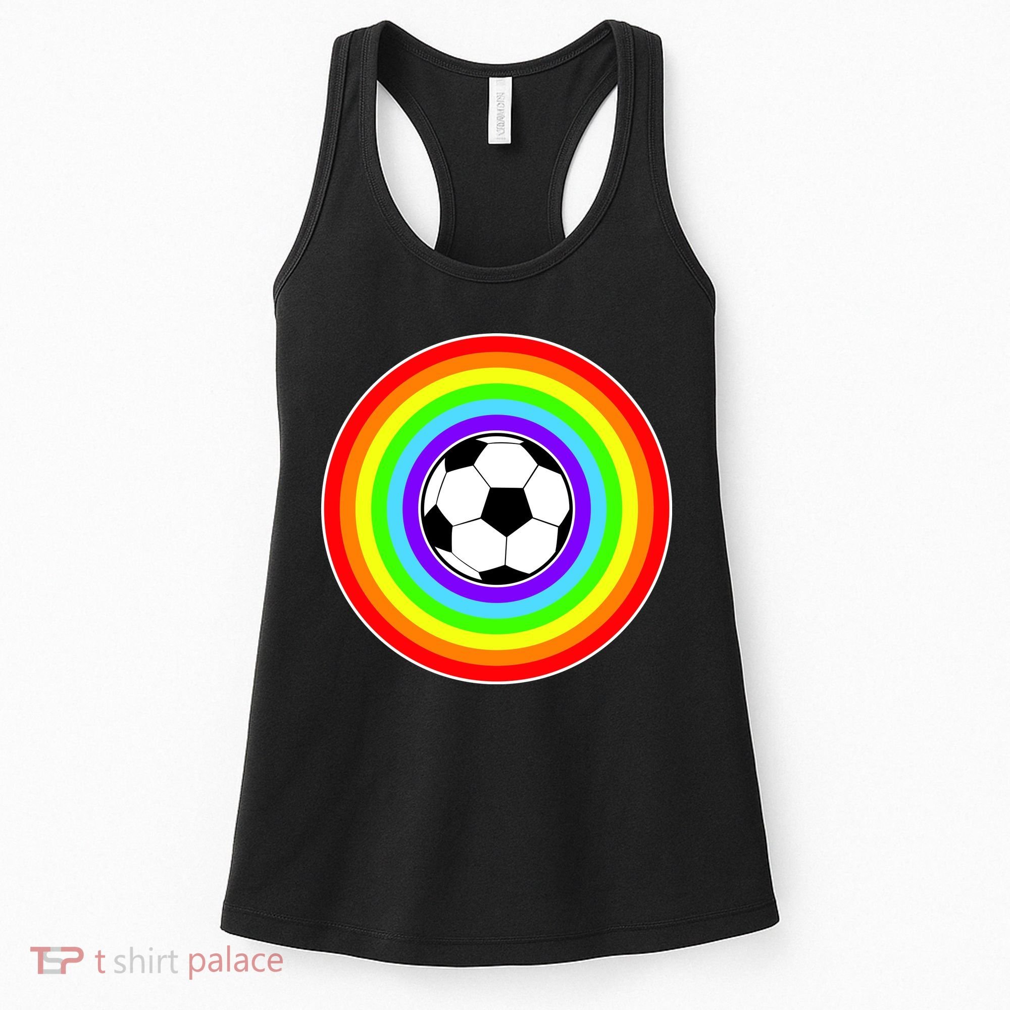 Grant Rainbow Soccer Ball Wahl World Tribute Women's Tank Top