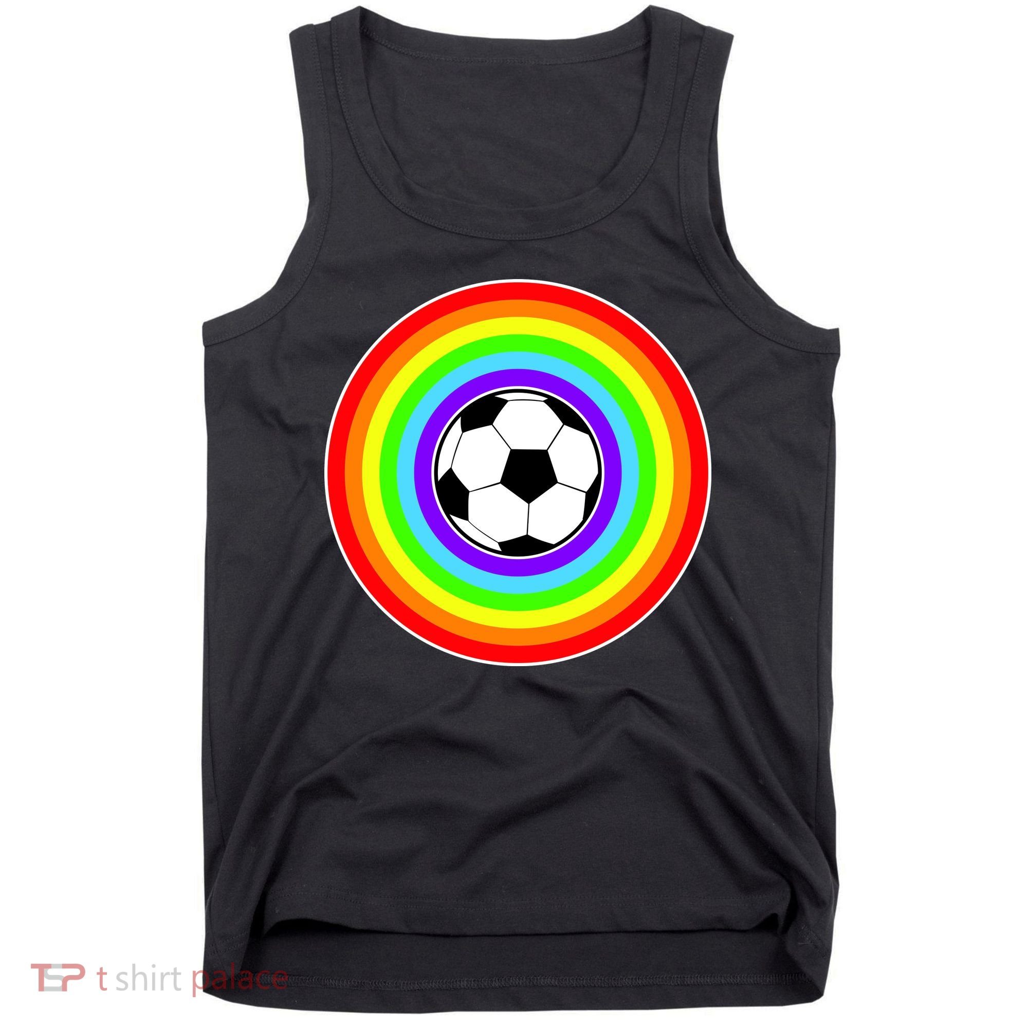 Grant Rainbow Soccer Ball Wahl World Tribute Tank Top