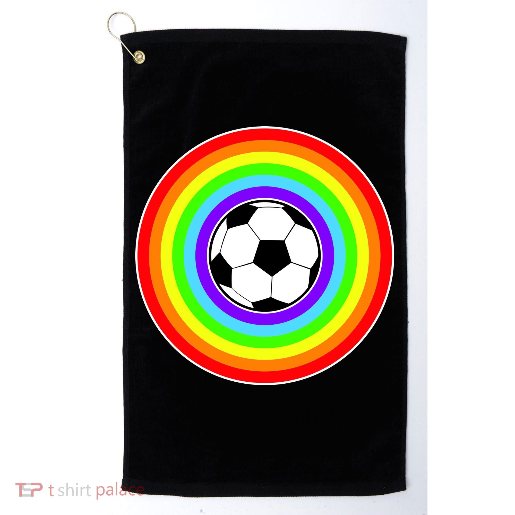Grant Rainbow Soccer Ball Wahl World Tribute Golf Towel