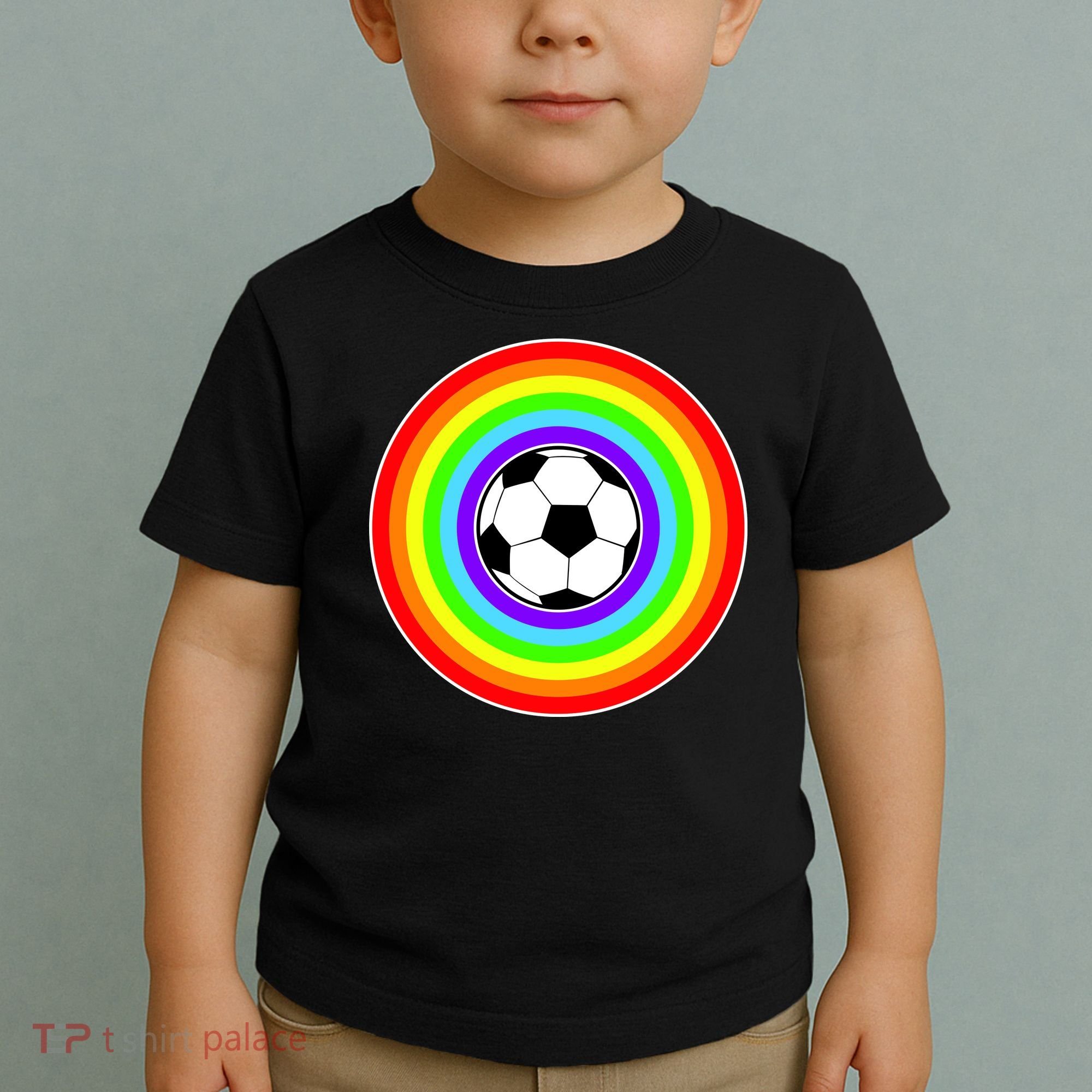 Grant Rainbow Soccer Ball Wahl World Tribute Toddler T-Shirt