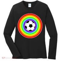 Grant Rainbow Soccer Ball Wahl World Tribute Women's Long Sleeve Shirt thumb 0