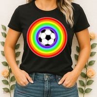 Grant Rainbow Soccer Ball Wahl World Tribute Women's T-Shirt thumb 2