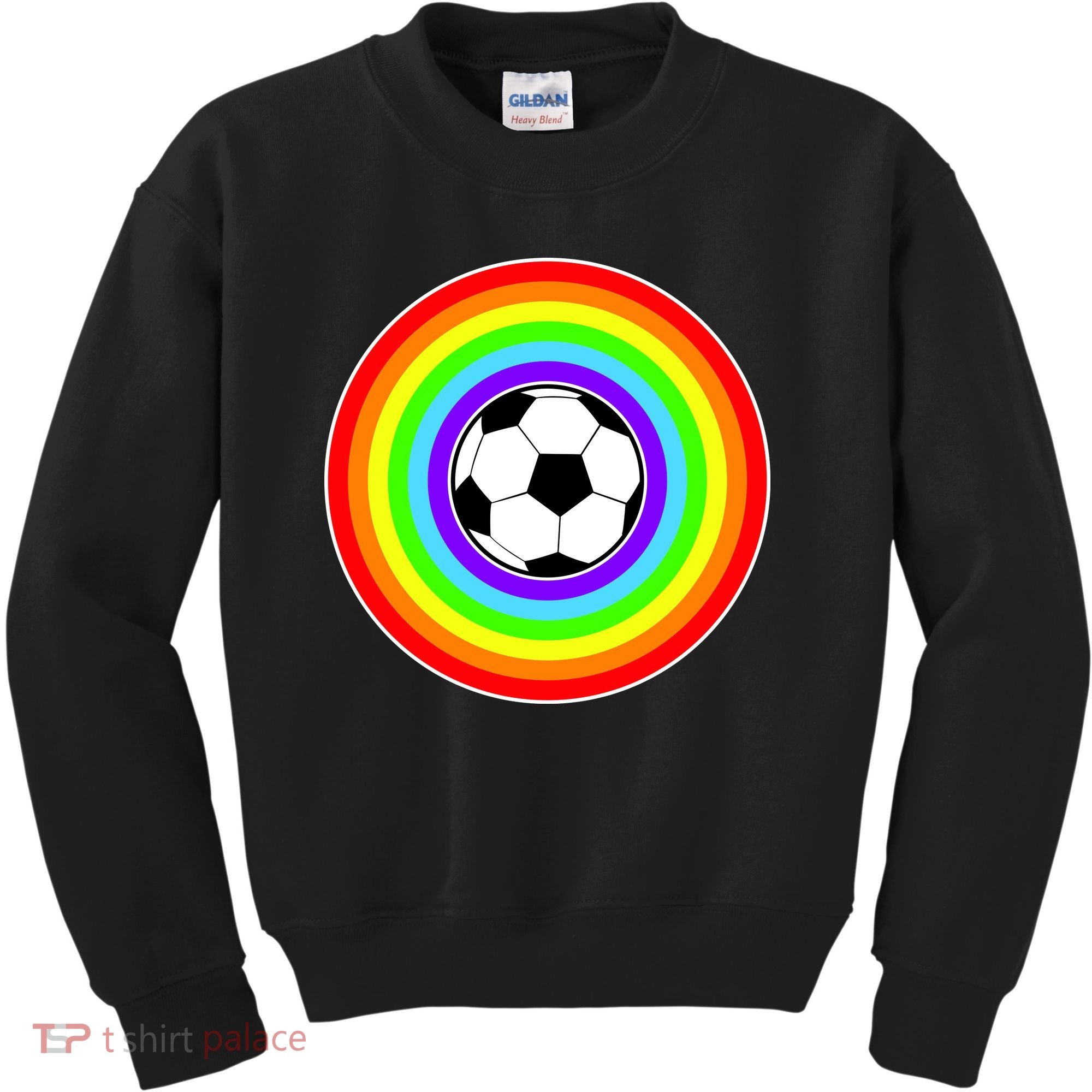 Grant Rainbow Soccer Ball Wahl World Tribute Kids Sweatshirt