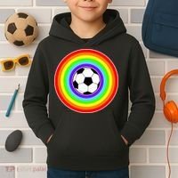 Grant Rainbow Soccer Ball Wahl World Tribute Kids Hoodie thumb 2