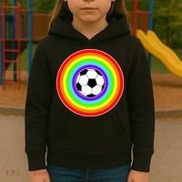 Grant Rainbow Soccer Ball Wahl World Tribute Kids Hoodie thumb 3