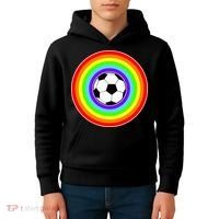 Grant Rainbow Soccer Ball Wahl World Tribute Kids Hoodie thumb 4