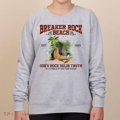 GodS Rock Solid Retro Breaker Rock Beach Vbs 2024 Women's Sweatshirt