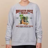 GodS Rock Solid Retro Breaker Rock Beach Vbs 2024 Women's Sweatshirt thumb 0