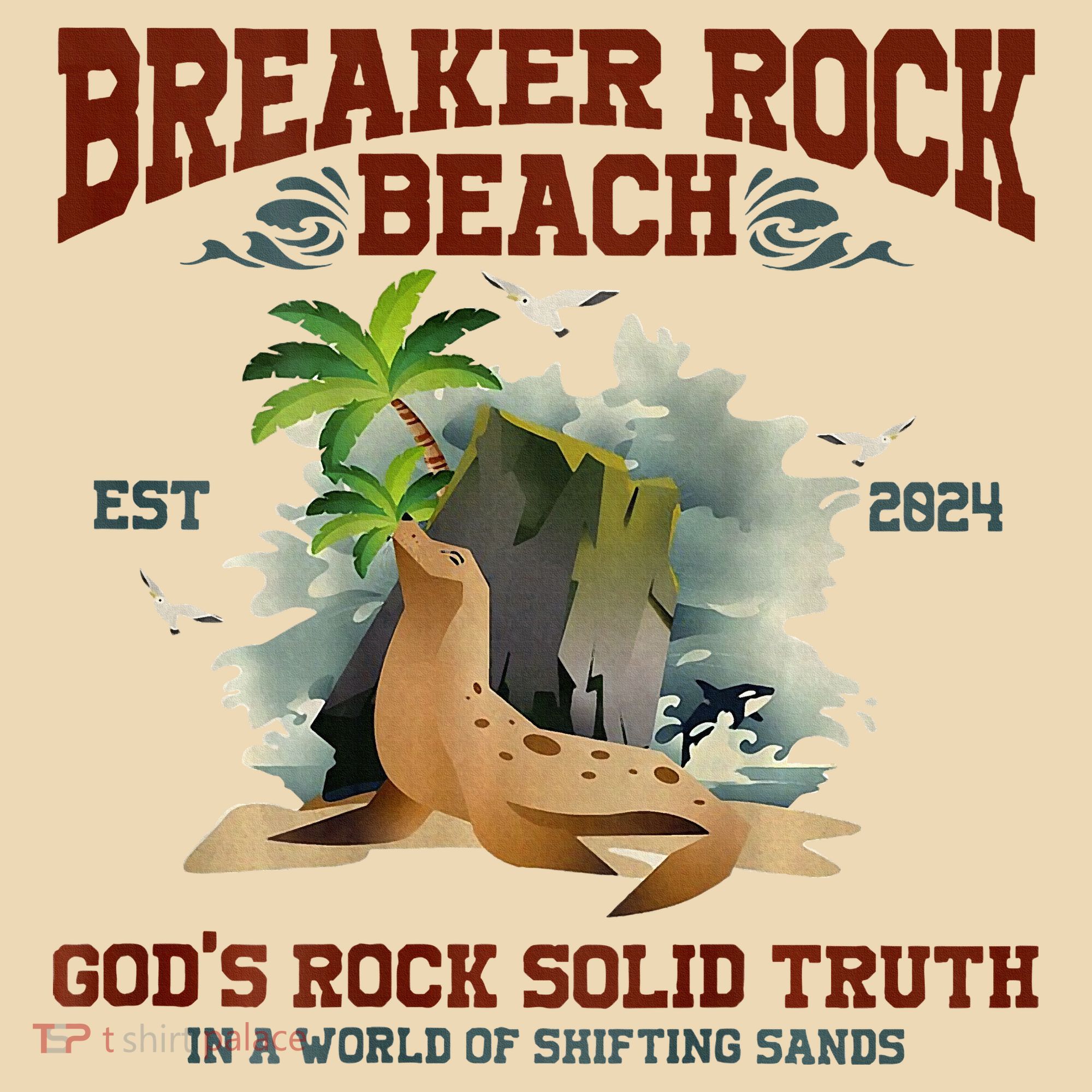 GodS Rock Solid Retro Breaker Rock Beach Vbs 2024 Tote Bag