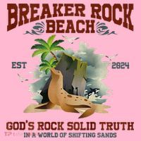GodS Rock Solid Retro Breaker Rock Beach Vbs 2024 Coaster thumb 2