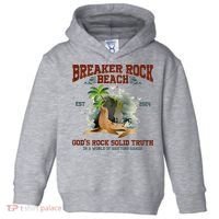 GodS Rock Solid Retro Breaker Rock Beach Vbs 2024 Toddler Hoodie thumb 0