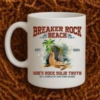 GodS Rock Solid Retro Breaker Rock Beach Vbs 2024 Coffee Mug thumb 2