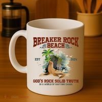 GodS Rock Solid Retro Breaker Rock Beach Vbs 2024 Coffee Mug thumb 4